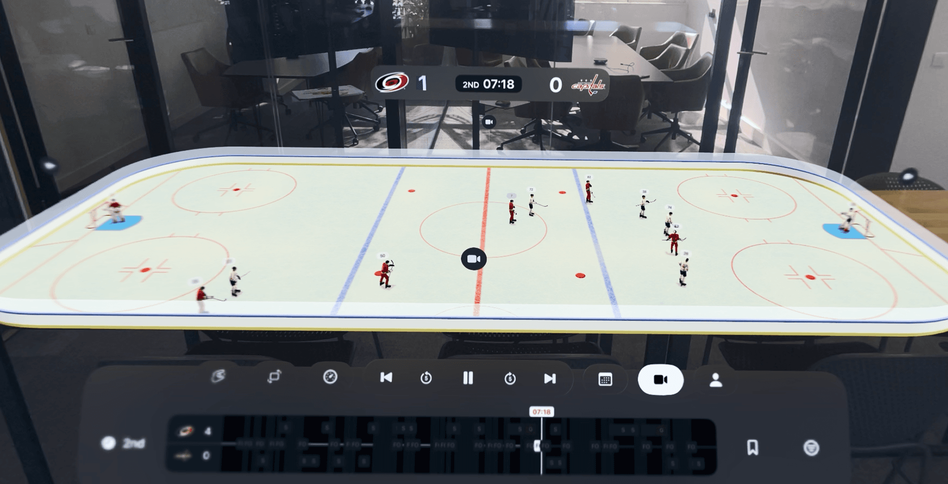 NHL Coaching Vision Pro - Tabletop View
