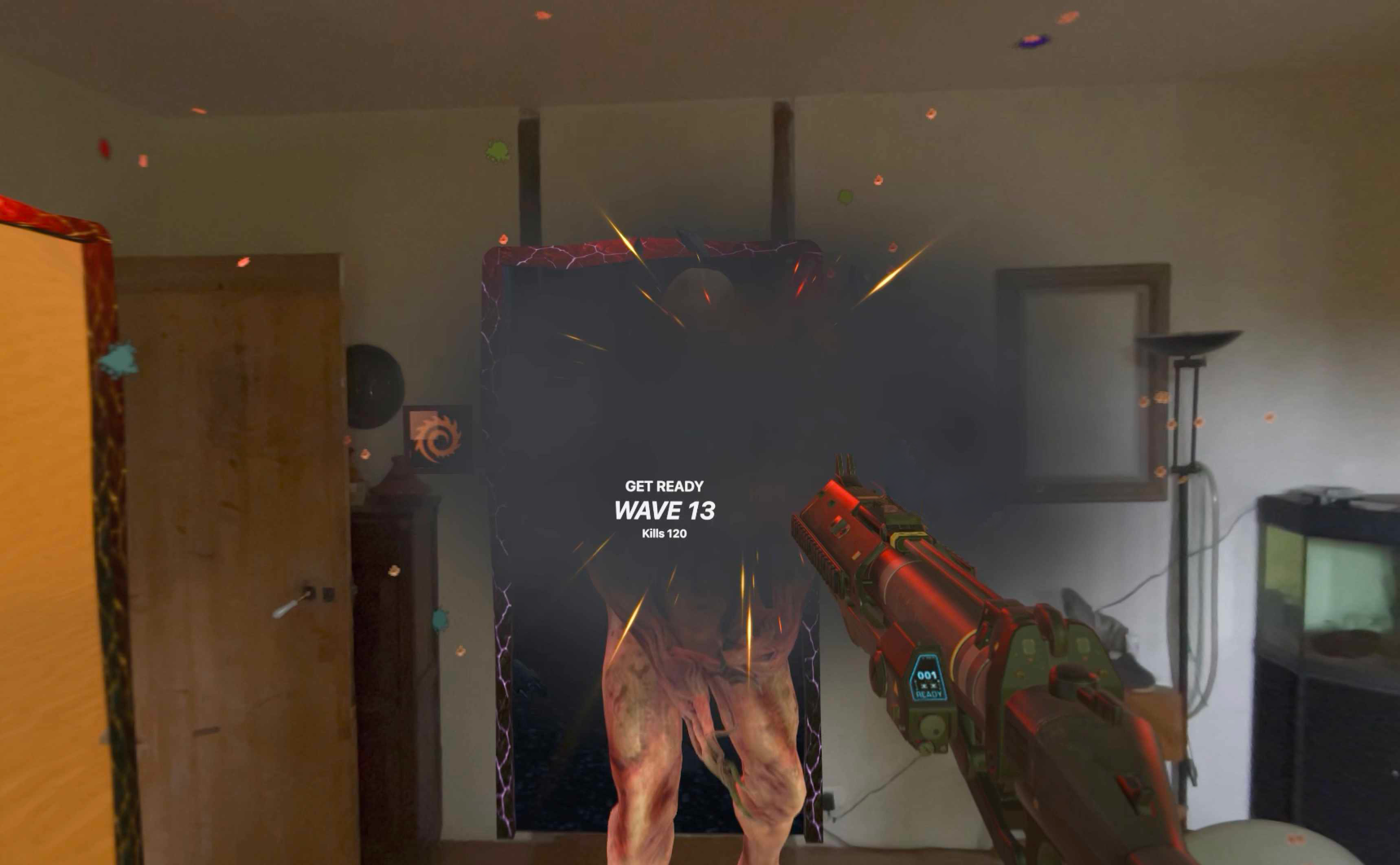 Spatial Rifts shotgun gameplay screenshot