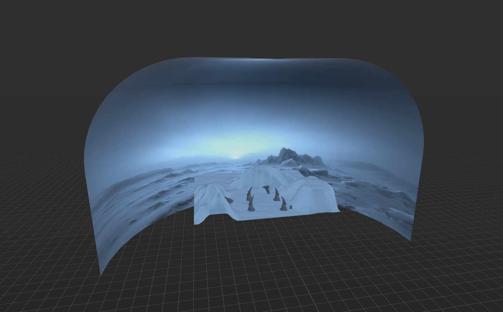 Spatial Rifts portal scenes inside the mixed reality play space